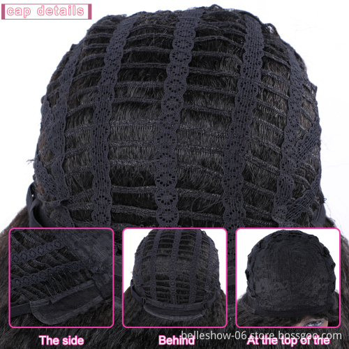 Hot sell cheap curly long yaki synthetic hairs  mongolian kinky curly hair wig short kinky curly wigs  afro kinky curly  wigs